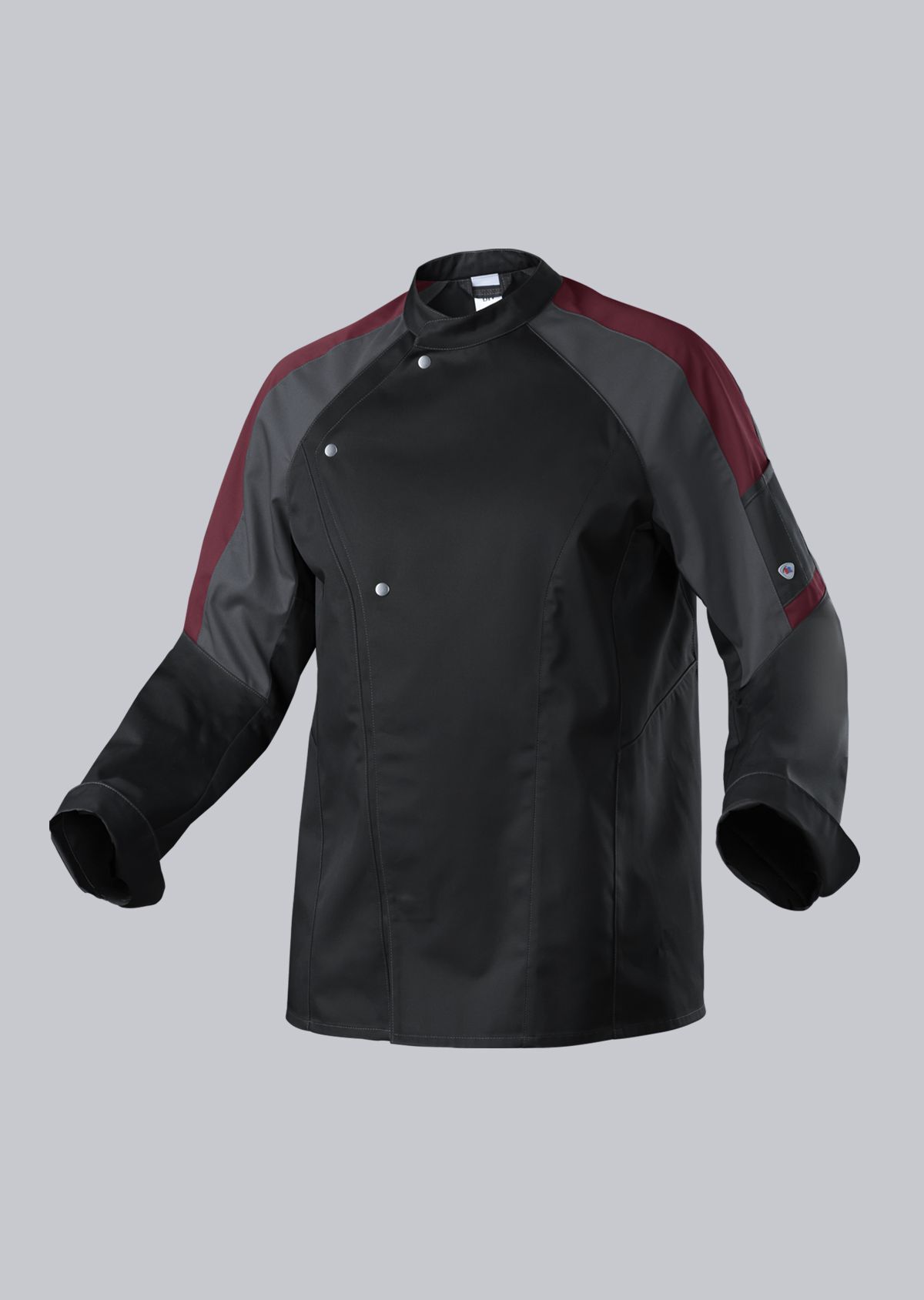Veste De Cuisine Franklin Unisexe - Polyester Imperméable - Gris - Pour Chef, Restaurant, Restauration